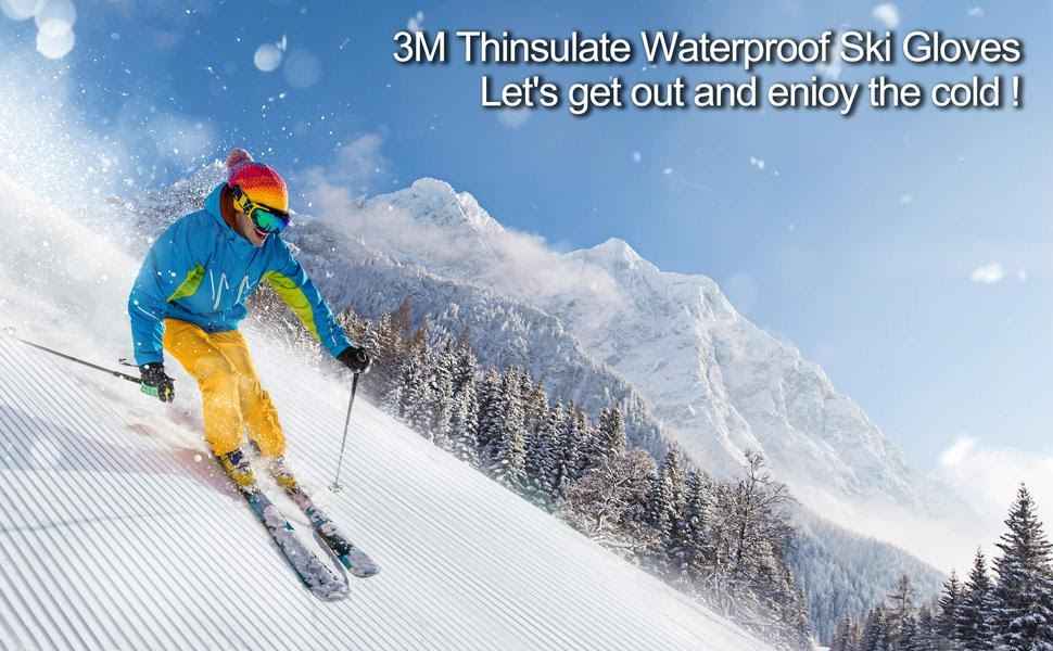RIVMOUNT Winter Ski Gloves 