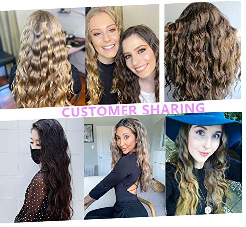 Hair Waver, 3 Barrel Curling Iron Wand 25mm Crimper Hair Iron 3 Barrel Hair Crimper Temperature Adjustable Heat Up Quickly Beach Waves Curling Iron Black - Image 8